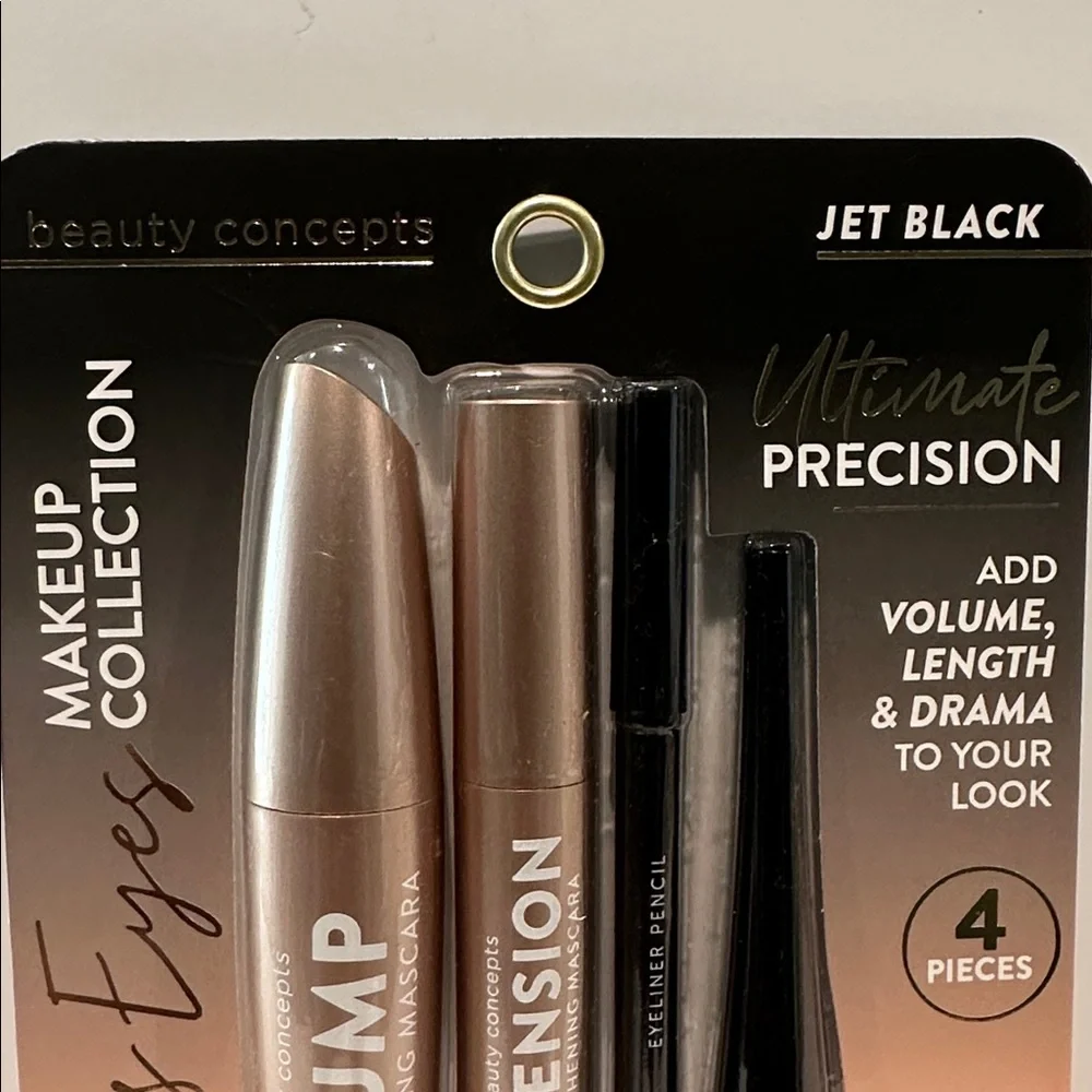 Beauty Concepts Eye Makeup Collection with Eye liners and Mascaras.